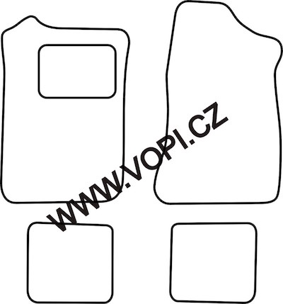 Textil-Autoteppiche Volkswagen Corrado 1988 - 1995 Autofit (4908)